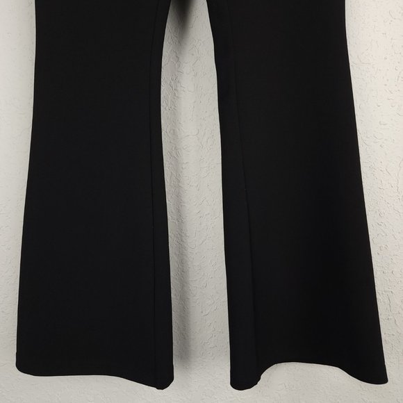 ASOS Design 10 Petite Black High Rise Slim Kick Flare Slim Fit Suit Pants - Picture 5 of 10